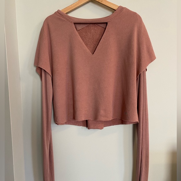 (SOLD) Alo Yoga long sleeve top, mauve (M/L) - Picture 5 of 5